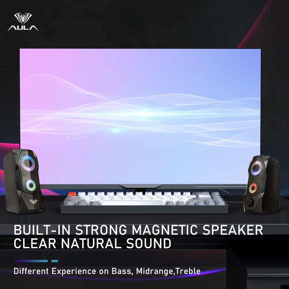 N-301 Computer Speaker Aux 3.5Mm Stereo Surround Music Speakers Column Sound Computer PC Home Notebook TV Loudspeakers