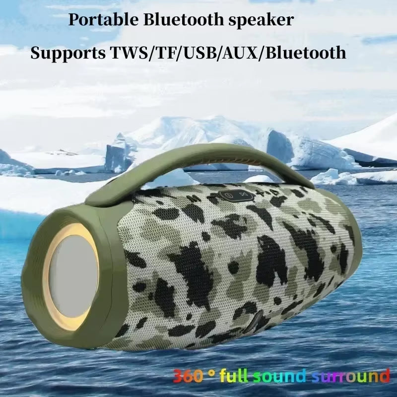 Caixa De Som 100W High-Power Bluetooth Speakers Portable Outdoor Subwoofer 3D Stereo Surround Sound Column Music Center Boombox