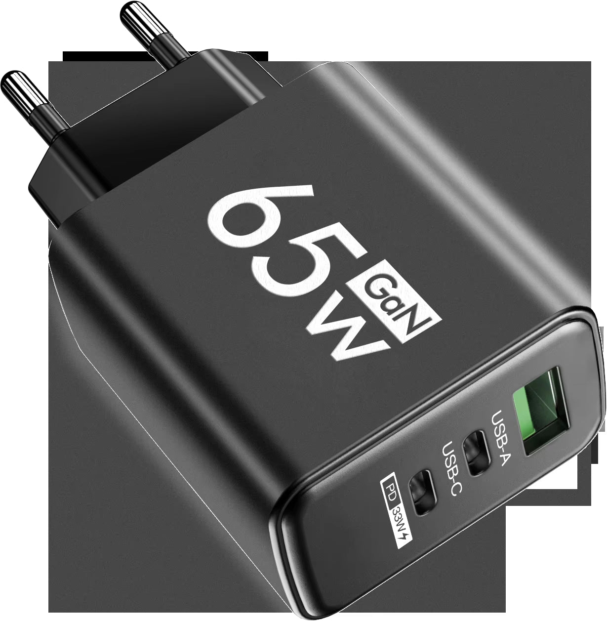 65W Gan USB Fast Charger Type C PD Quick Charging Charger Mobile Phone Power Adapter for Iphone 14 15 Pro Xiaomi Samsung Oneplus