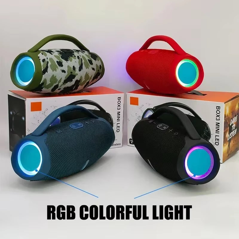 Caixa De Som 100W High-Power Bluetooth Speakers Portable Outdoor Subwoofer 3D Stereo Surround Sound Column Music Center Boombox