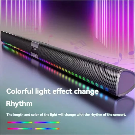 350W High Power Soundbar Home Theater Bluetooth Speaker 4 Speakers 4 Diaphragms 8 Units Produce Sound 110Cm Long Speakers for PC