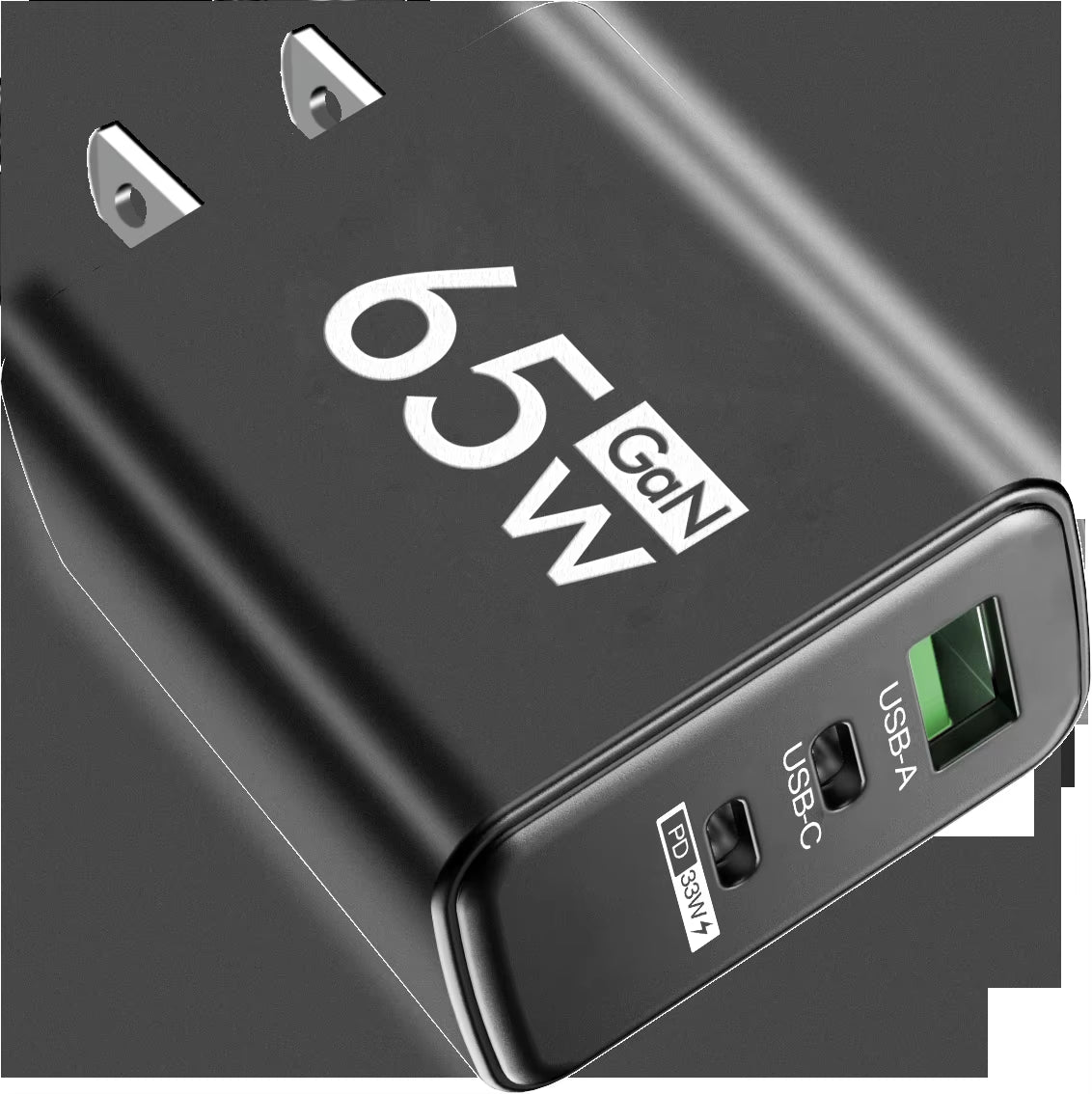 65W Gan USB Fast Charger Type C PD Quick Charging Charger Mobile Phone Power Adapter for Iphone 14 15 Pro Xiaomi Samsung Oneplus